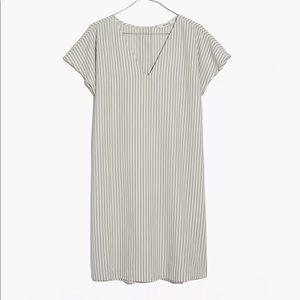 Madewell Button-back easy dress in stripe
